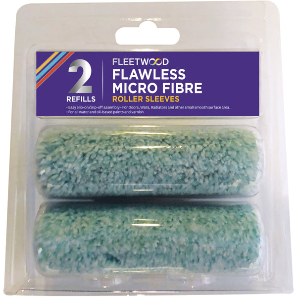 Fleetwood 4\" Flawless Microfibre Sleeve 2Pk