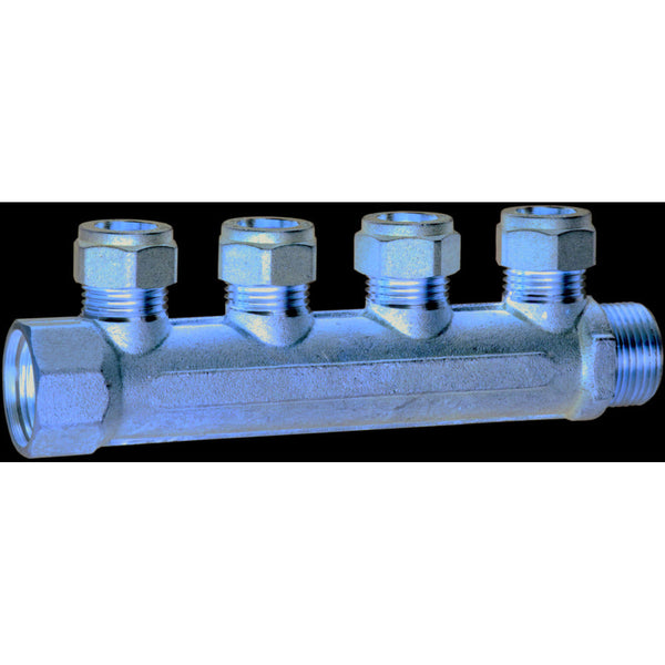 South Coast Plumbing - 3/4\" x 1/2\" x 4 Port Manifold