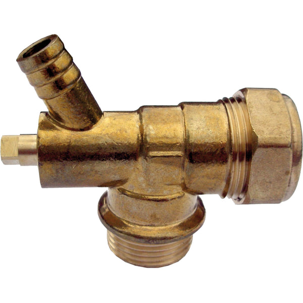 South Coast Brass - 3/4\" Combined Mi Elbow & Drain Off 871