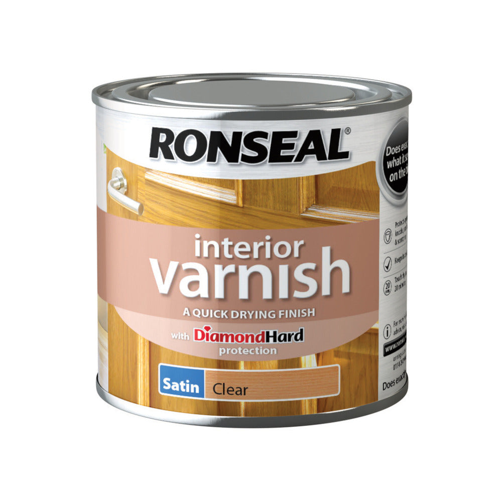 Ronseal Interior Varnish Clear Satin 250ml