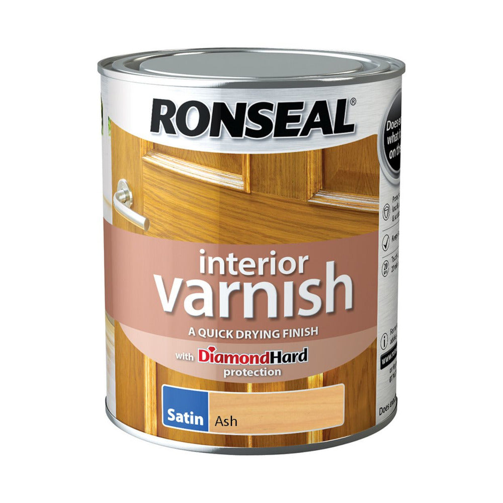Ronseal Interior Varnish Ash Satin 750ml