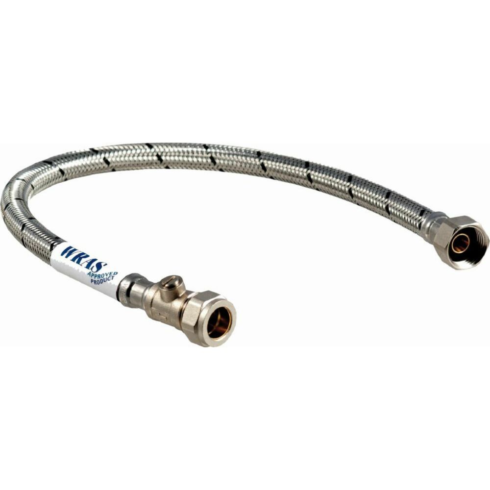 South Coast Plumbing - 3/4\ Flex Hose W/Isol V 13mm Bore 300mm Wras App.