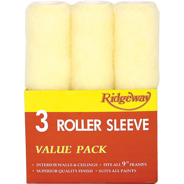 Fleetwood 9\" x 3 Pack Roller Sleeve Value Pack