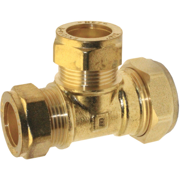 South Coast Brass - 1\" x 3/4\" x 3/4\" C x C x C Red. Tee 318