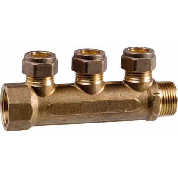 South Coast Plumbing - 1\" x 1/2\" x 3 Port Manifold