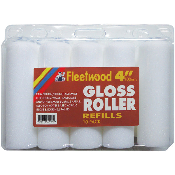 Fleetwood 4\" Glosser Foam 10 Pk
