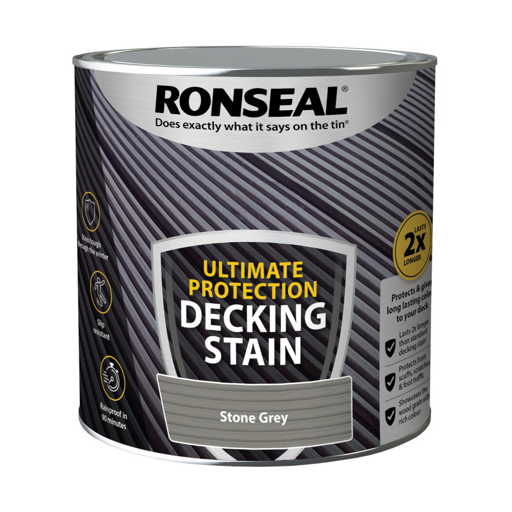 Ronseal Ultimate Protection Decking Stain Stone Grey 2.5L
