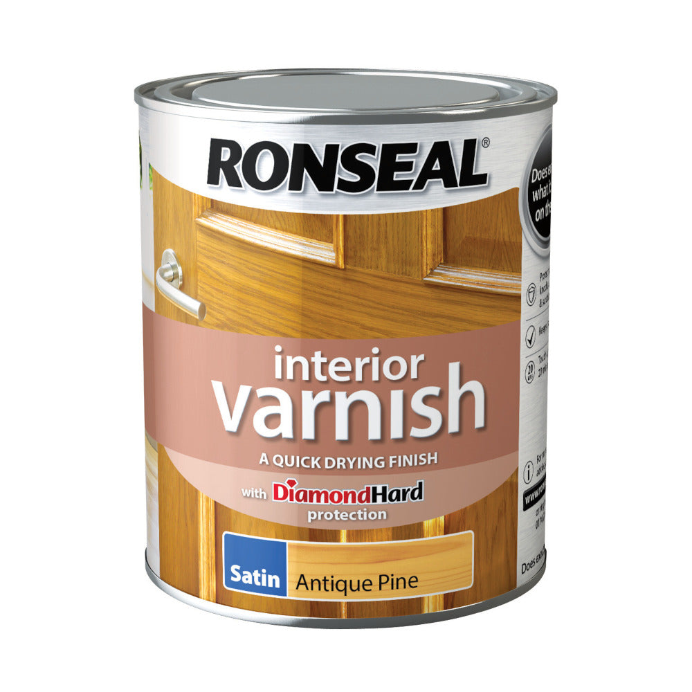 Ronseal Interior Varnish Antique Pine Satin 750ml
