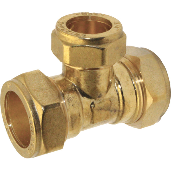 South Coast Brass - 1\" x 3/4\" x 1\" C x C x C Red. Tee 318