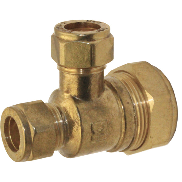 South Coast Brass - 3/4\" x 1/2\" x 1/2\" C x C x C Red. Tee 318