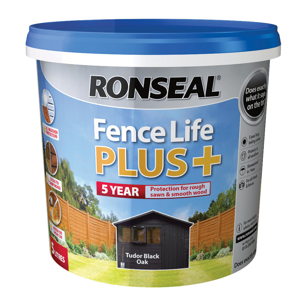Ronseal Fence Life Plus Tudor Black Oak 5L