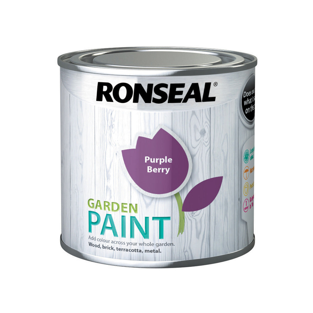 Ronseal Garden Paint Purple Berry 250ml