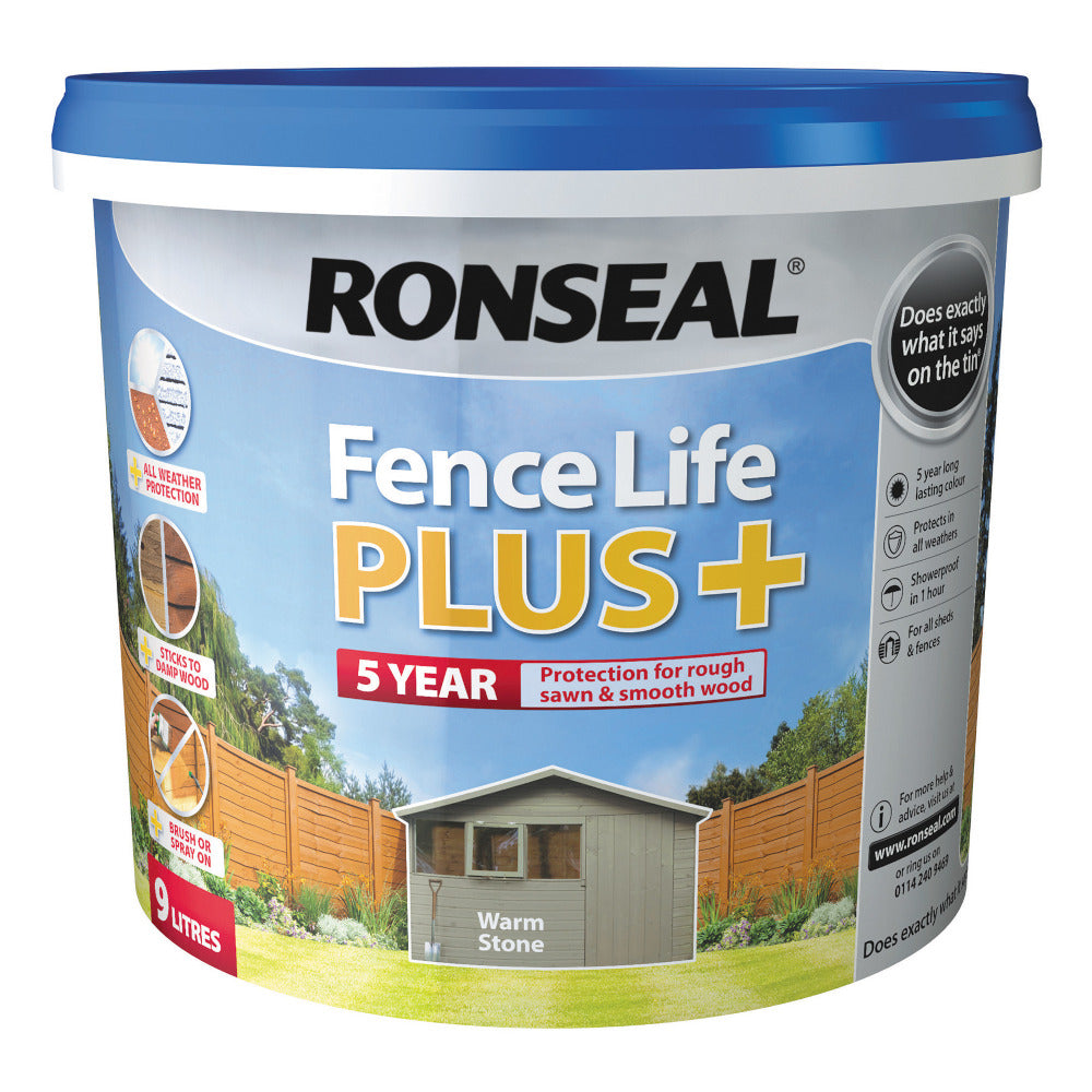 Ronseal Fence Life Plus Warm Stone 5L