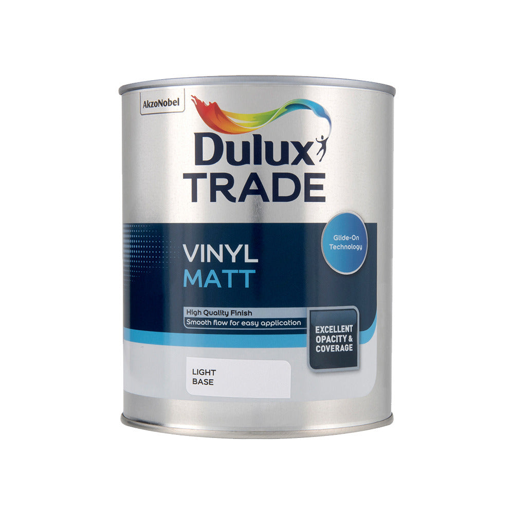 Dulux Trade Vinyl Matt Light Base 1L