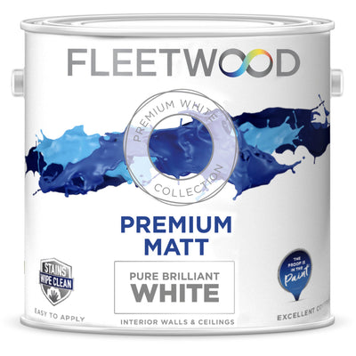 Fleetwood Premium Matt Brillaint White 2.5L