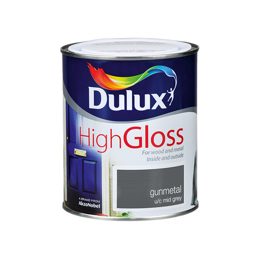 Dulux High Gloss Gunmetal 750ml