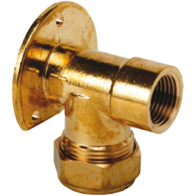 South Coast Brass - 1/2\ x 1/2\ Wall Plate Elbow 321