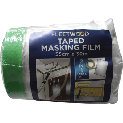 Fleetwood 55cm x 30m Taped Masking Film