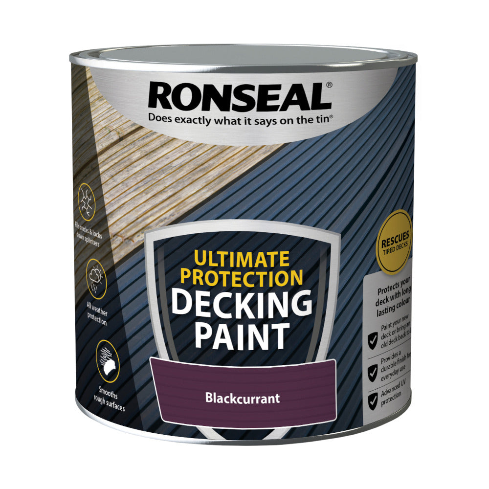 Ronseal Ultimate Protection Decking Paint Blackcurrant 2.5L