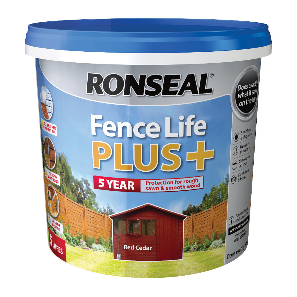 Ronseal Fence Life Plus Red Cedar 5L