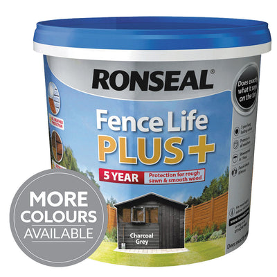 Ronseal Fence Life Plus Charcoal Grey 5L