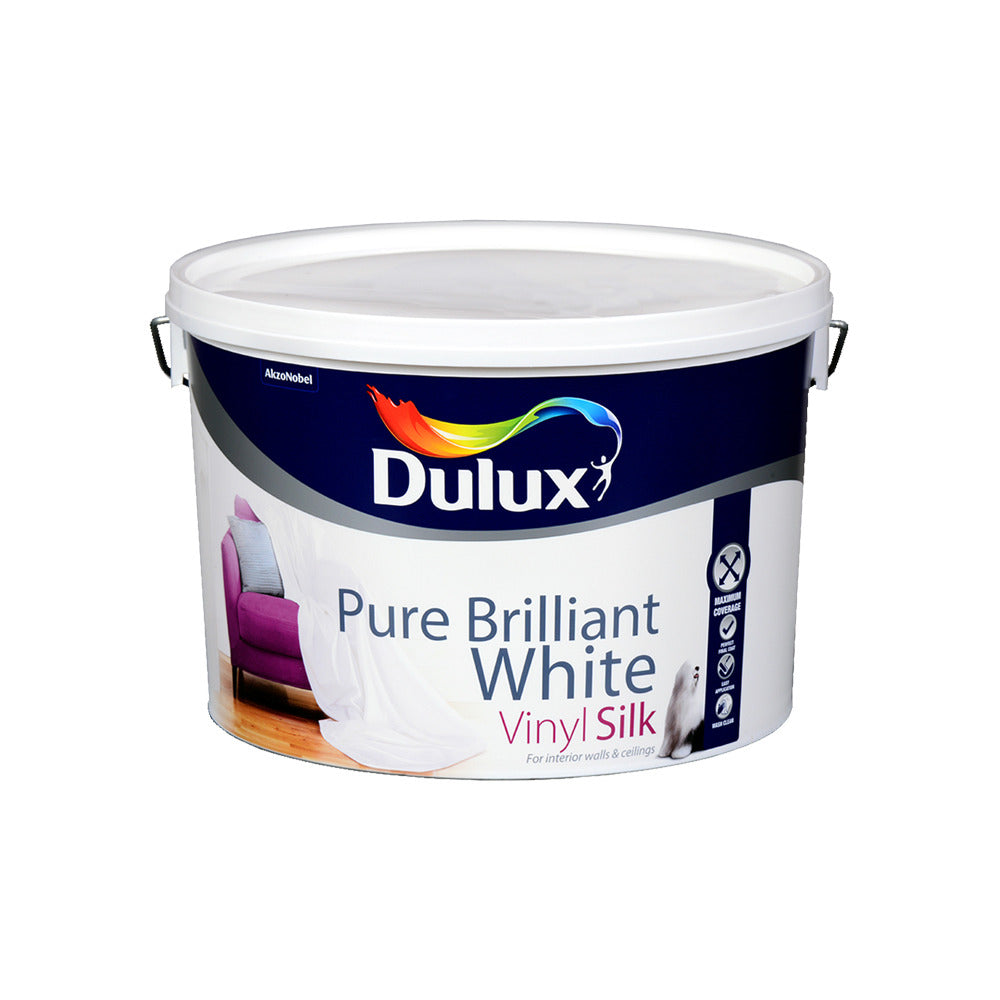 Dulux Vinyl Silk Pure Brilliant White 10L