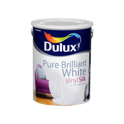 Dulux Vinyl Silk Pure Brilliant White 5L