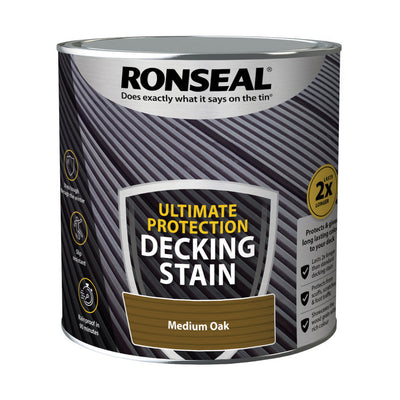 Ronseal Ultimate Protection Decking Stain Medium Oak 2.5L