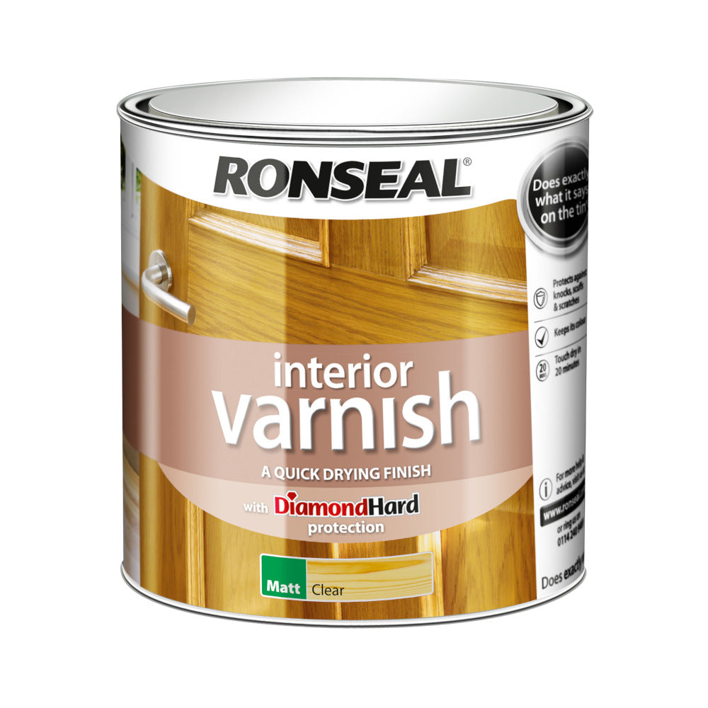 Ronseal Interior Varnish Matt Clear 2.5L