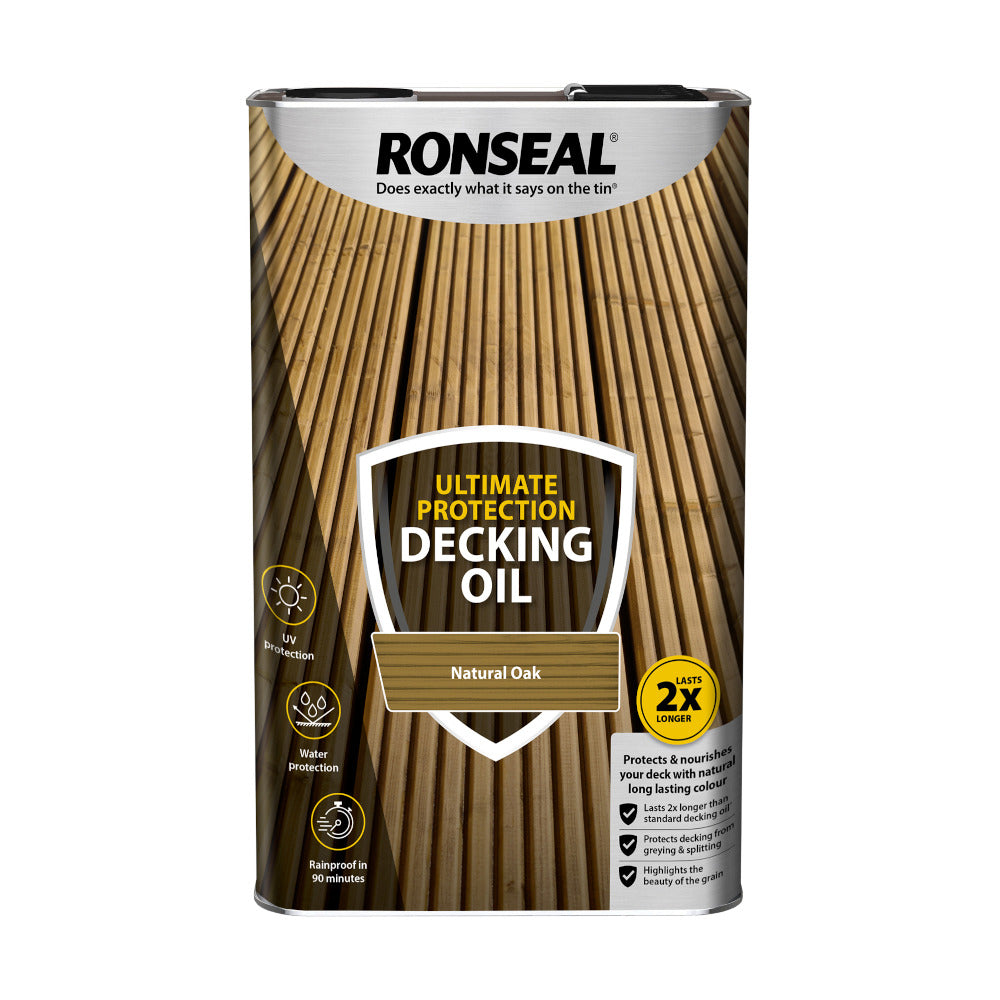 Ronseal Ultimate Protection Decking Oil Natural Oak 5L