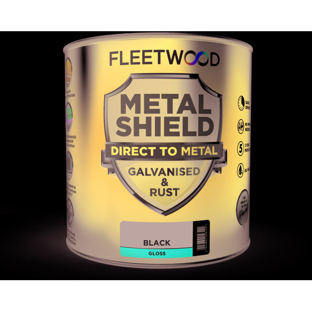 Fleetwood Metal Shield Gloss Black 250ml