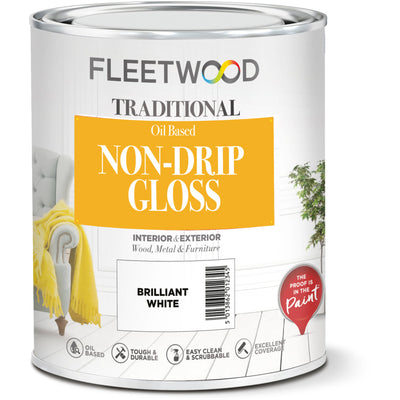 Fleetwood Traditional Non-Drip Gloss Brilliant White 1L