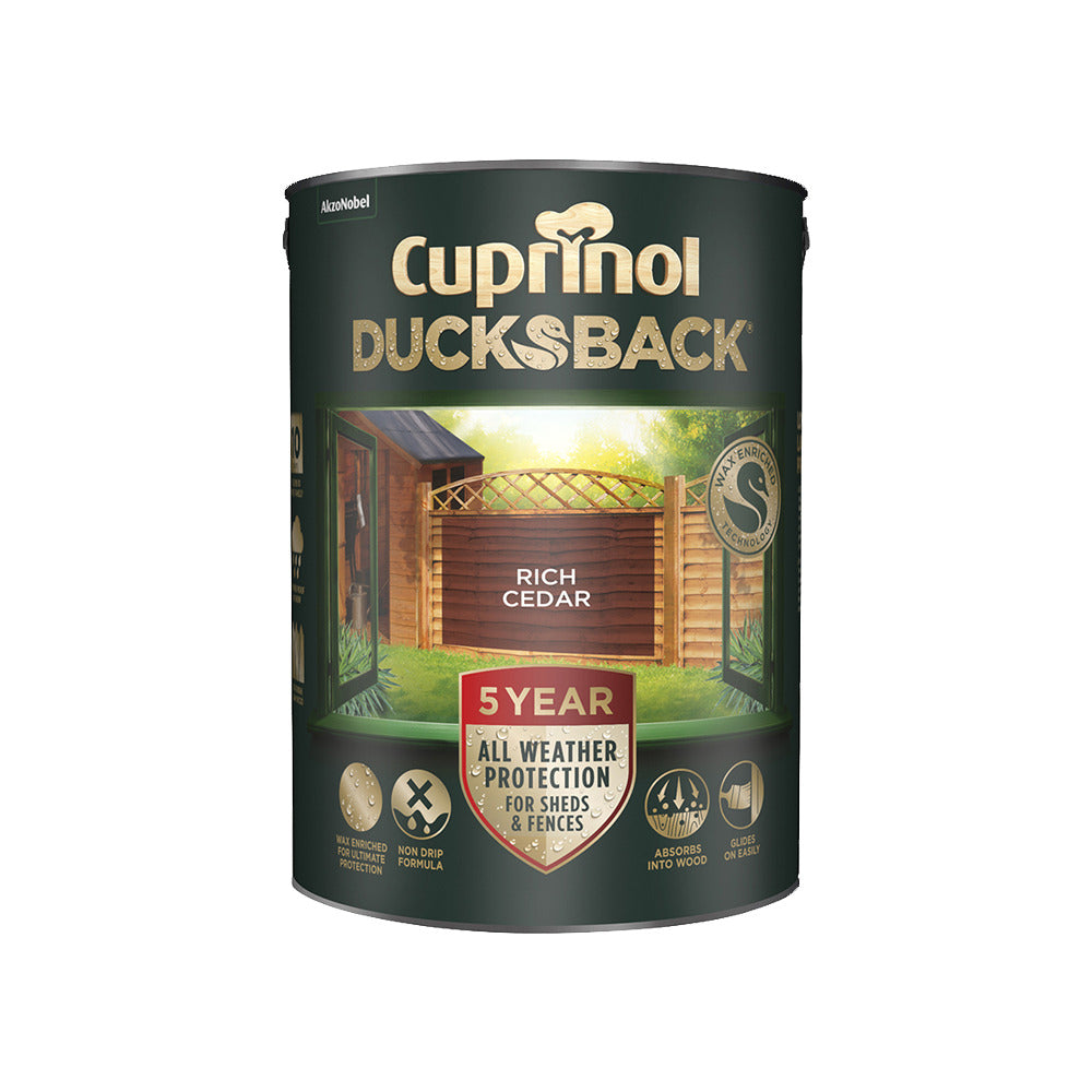 Cuprinol 5 Year Ducksback Rich Cedar 5L