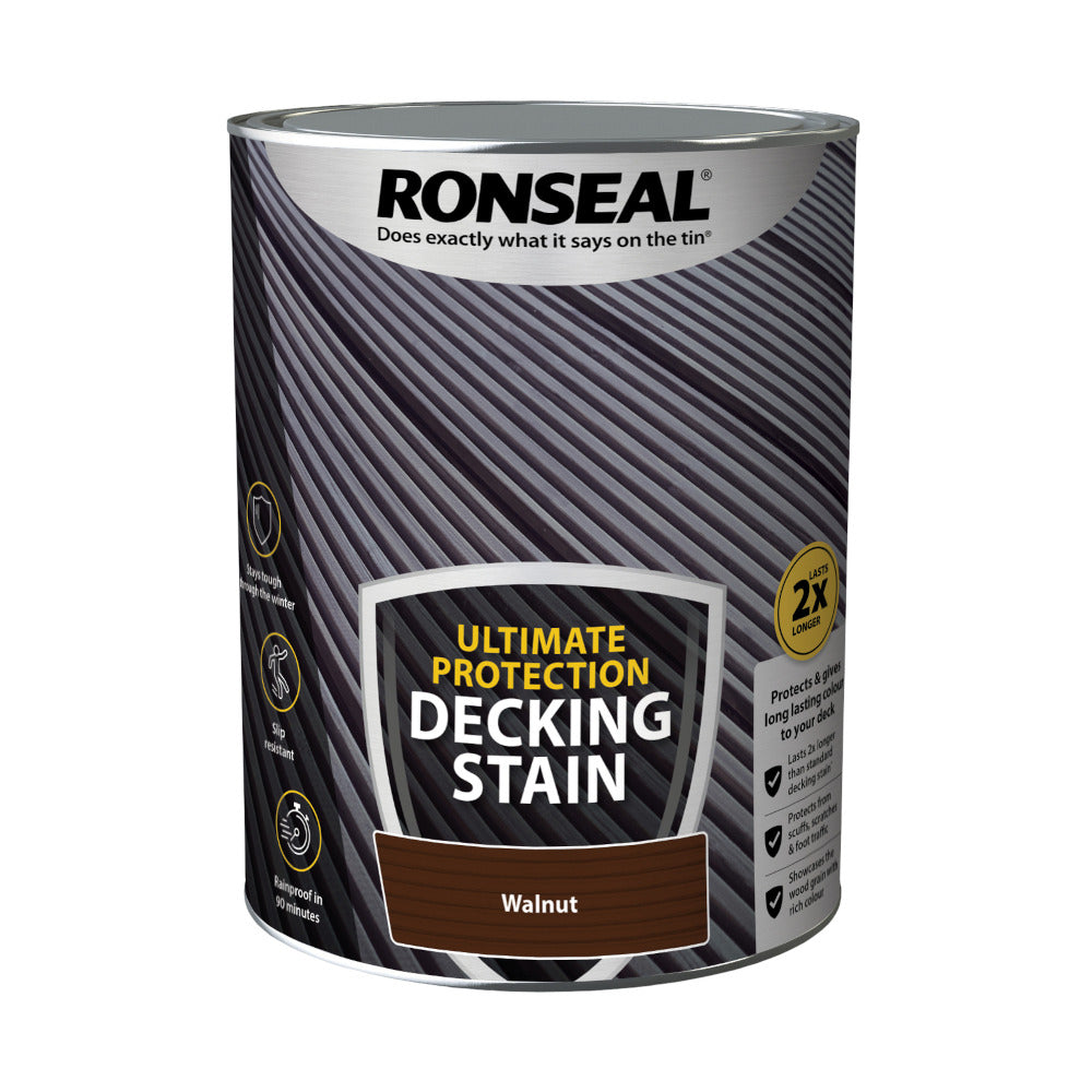 Ronseal Ultimate Protection Decking Stain Walnut 5L