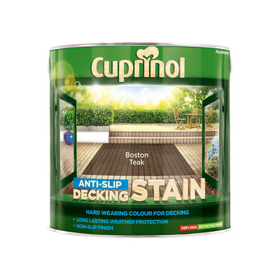 Cuprinol Anti-Slip Decking Stain Boston Teak 2.5L