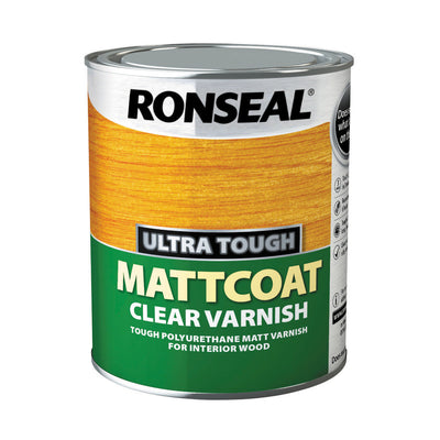 Ronseal Ultra Tough Mattcoat Clear Varnish 750ml