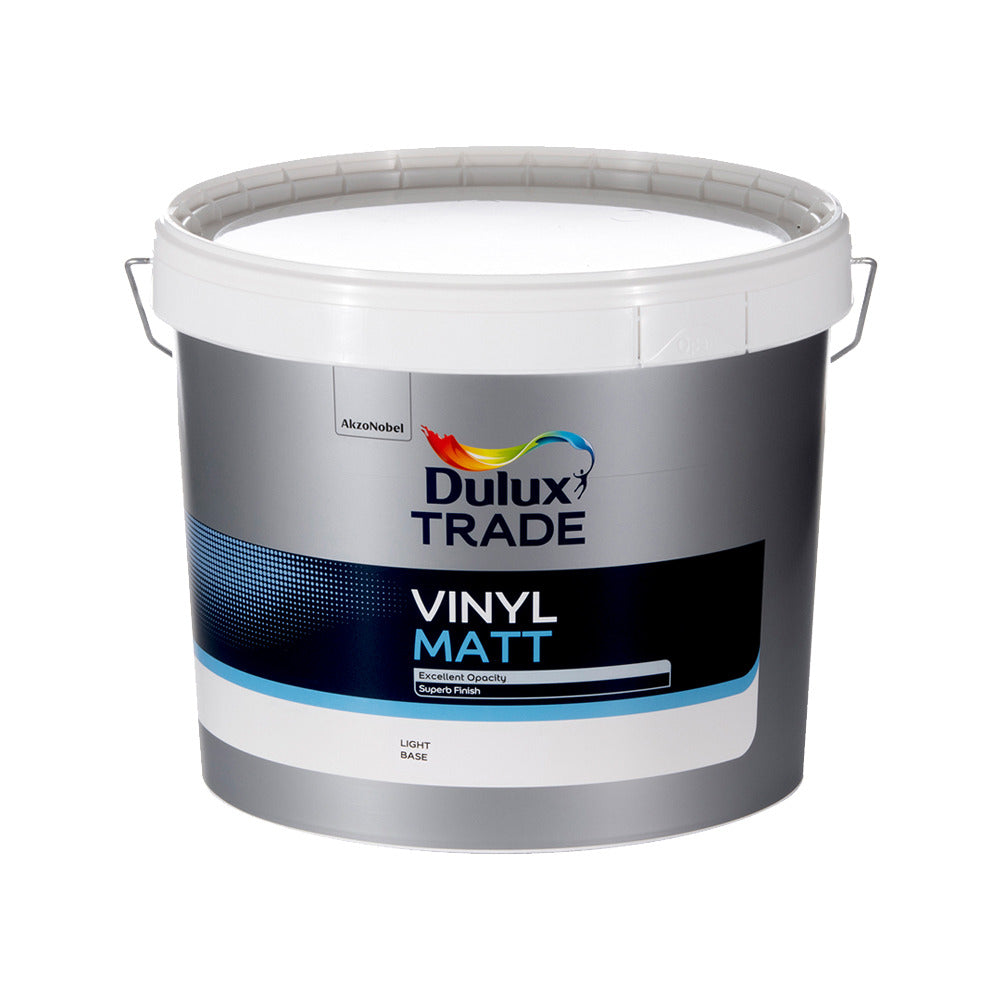 Dulux Trade Vinyl Matt Light Base 10L