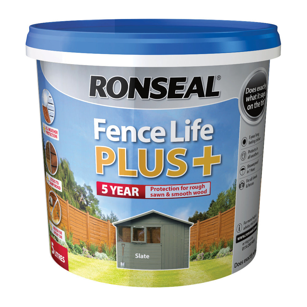 Ronseal Fence Life Plus Slate 5L