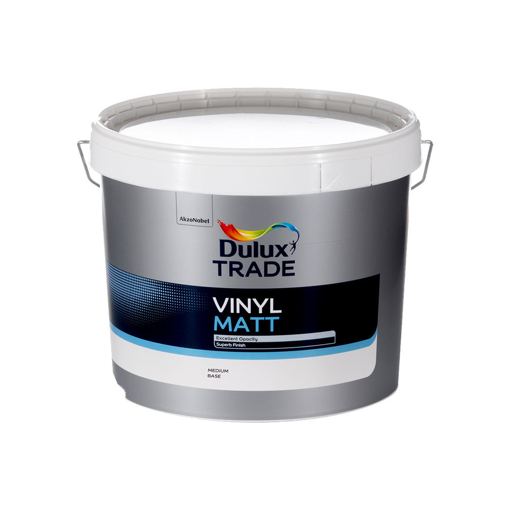 Dulux Trade Vinyl Matt Medium Base 10L